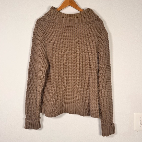Acorn chunky beige knit cardigan is made from a blend of acrylic/cotton size XL - Picture 2 of 3